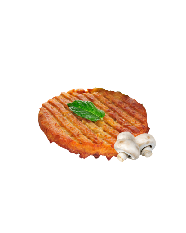 Hamburguesa Vegana con Champiñones