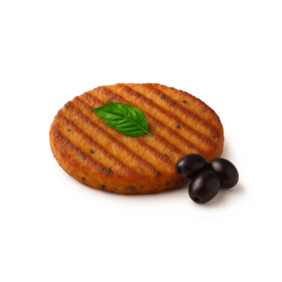 Hamburguesa Vegana con Aceitunas Negras