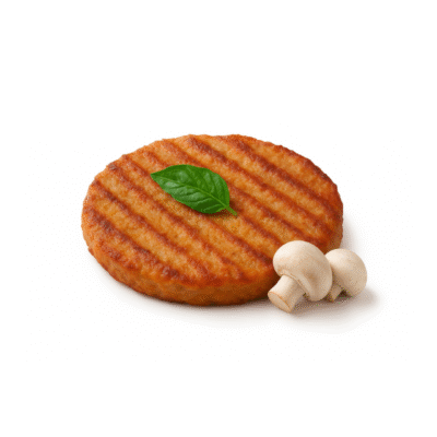 Hamburguesa Vegana con Champiñones